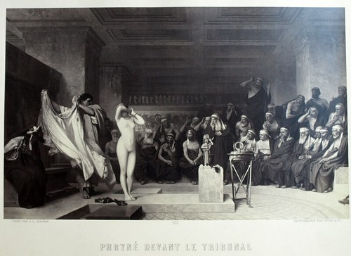 Phryne devant tribunal par - tribunal,