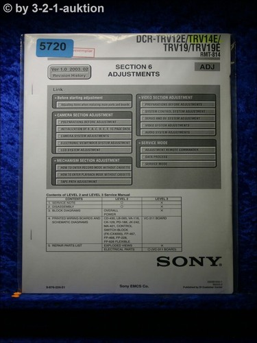Sony service manual dcr trv12e - manual,