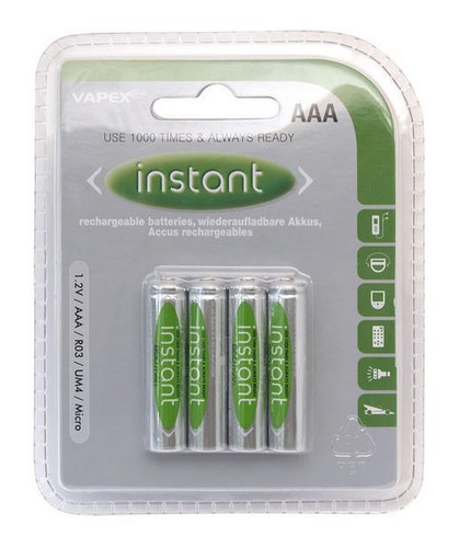 Batterie ricaricabili aaa - ricaricabili, 4x