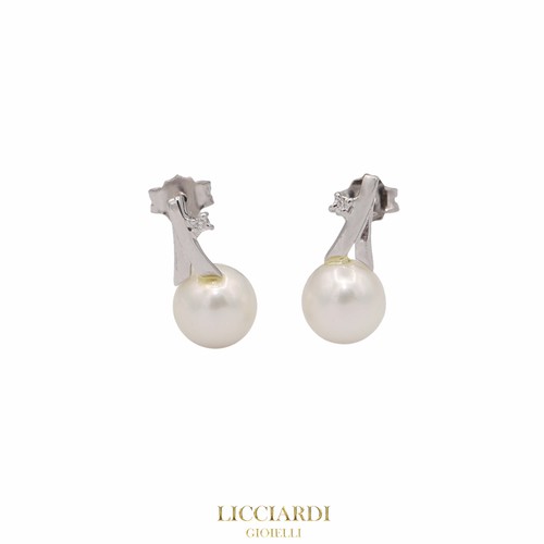 Orecchini donna oro bianco