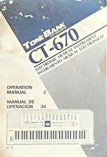 Casio CT-670 / CT-680 Tone