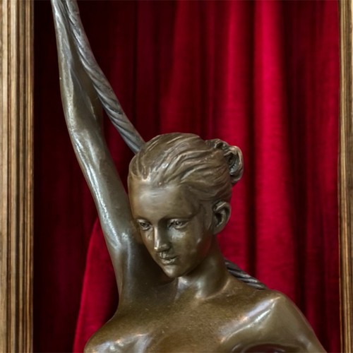 Statua bronzo donna ballerina - statua,