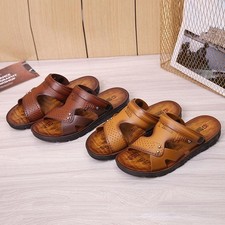 Sandalias De Piel Para Hombre