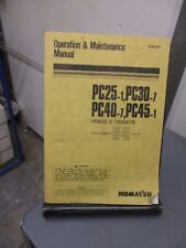 Komatsu PC25-1 PC30-7 PC40-7 PC45-1 Escavatore Operazione Cura Manuale Libro