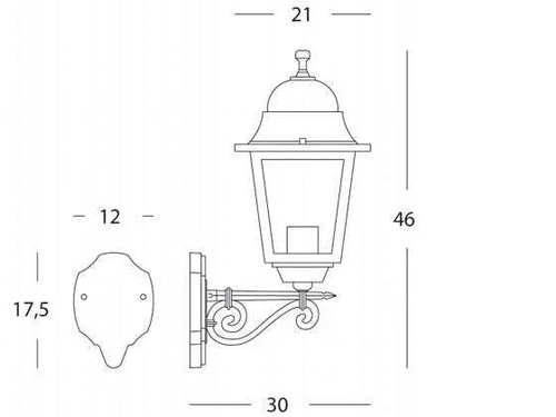 Lampada applique grande - lampada, in