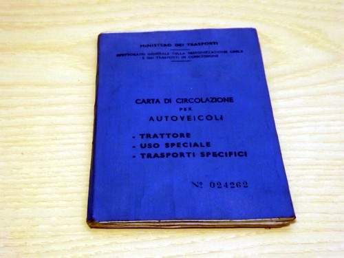 Carta circolazione camion - circolazione,