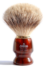 Omega puro tasso pennello piccolo da barba Brush