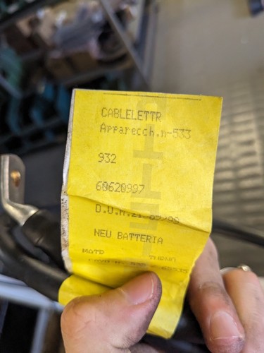 Cavo elettrico negativo - cavo,