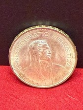 1967 B Switzerland 5 Franc