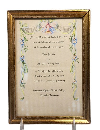 Invito matrimonio vintage 1948
