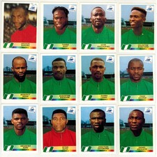 Francia 98 Panini Lotto 12 Stickers Nigeria Finidi Kanu Amokachi West mai usati
