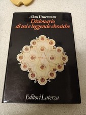 LIBRO DIZIONARIO DI USI E LEGGENDE EBRAICHE ALAN UNTERMAN FOA LATERZA 1994 (F)