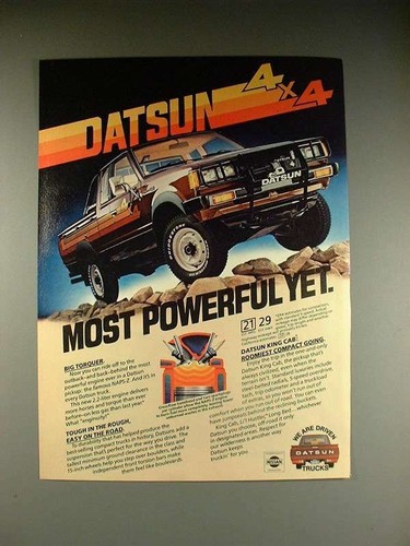 Pubblicità camion 4x4 datsun - pubblicità,