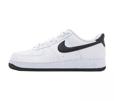 Nike Air Force 1 07 Sneaker Uomo Bianco Nero Pelle - Spedizione Lampo ⚡