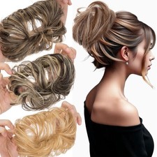 Curly Bun Messy Rose Piece