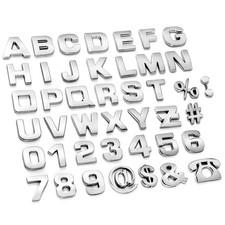 43 pezzi auto emblema lettere
