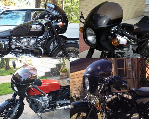 Cupolino caferacer custom nero - cupolino,