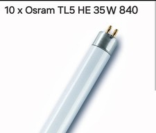 10 NEON OSRAM T5 HE 35W/840 - INNESTO G5 - LUNGO 150 Cm - Bianco Naturale 10 Pez