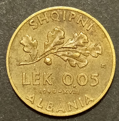 Albania lek 1940 xviii - albania,