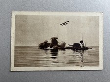 m) Cartolina militare formato piccolo 1GM WWI Aeronautica marina idrovolante 