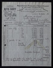 Billhead Facture St-ETIENNE 130 AUTO-SKIFF giochi giocattoli auto POULBOT 127