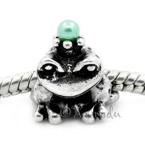 Principe rana con corona - , verde