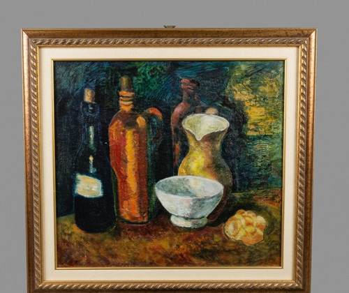 Antico dipinto olio natura - antico,