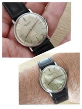 60s SIGMA-VALMON GENEVE CAL. PESEUX  VINTAGE WATCH UHREN OROLOGIO STEEL 33mm