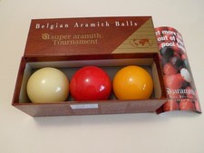 BOCCETTE PALLE DA BIGLIARDO MM.63 SUPER ARAMITH TOURNAMENT