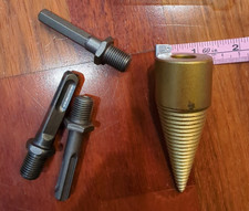 4 punte per trapano per legna da ardere torsione resistente spaccalegna cacciavite a cono 