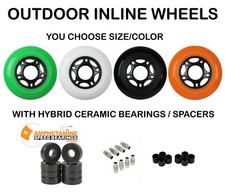 Ruote di ricambio per pattini in linea asfalto esterno + cuscinetti in ceramica