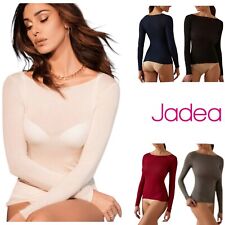 Maglia donna scollo a barca cashmere, modal manica lunga sotto giacca Jadea 4064