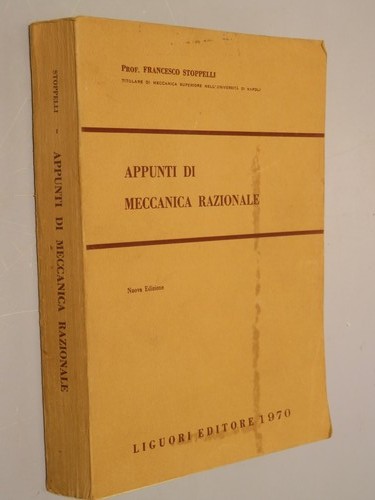 Appunti meccanica razionale - meccanica,