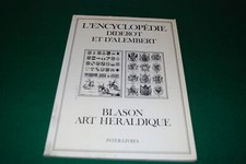 L'encyclopedie Diderot D'Alambert, Blason Art Heraldique, ed. Interlivres