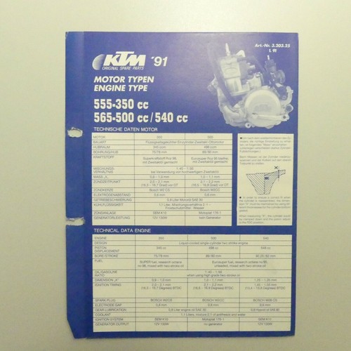 Motore ktm 555 - cc, 500