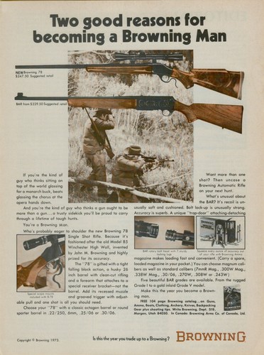 1974 browning bar fucile - browning, 78