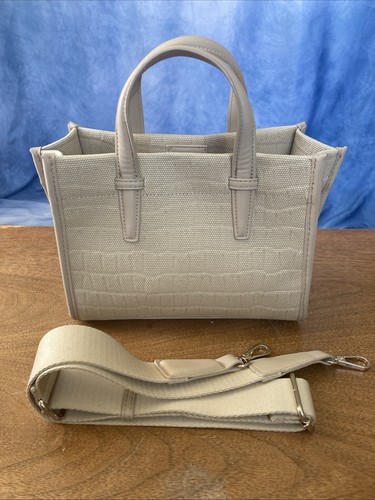 Zara mock croc mini tote - croc,
