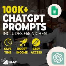 100.000+ ChatGPT Prompts PLR | Prompt AI per affari, marketing...