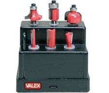 Valex 6 frese per legno per fresatrice codolo 6mm set fresatura scanalatura