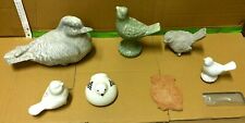 lotto 7 uccelli vari materiali come da foto