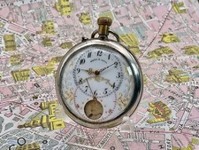 Brevet 24792 . Disco rotante Personaggi Imperiali 1900 . OROLOGIO TASCA