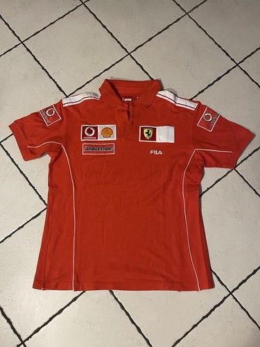 Maglietta polo ferrari fila - maglietta,