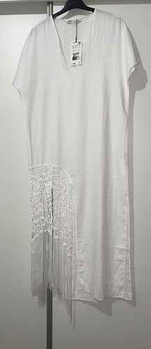 Zara abito midi bianco - zara,