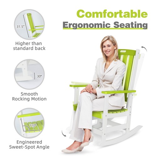 Hdpe high back rocking - hdpe, chair