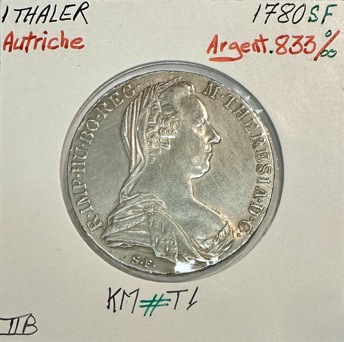 Autriche thaler 1780 s - autriche, s.f
