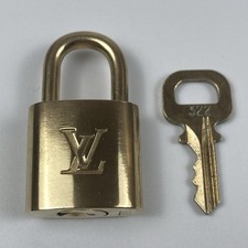 Lucchetto Louis Vuitton originale 1 set lucchetto e chiave ottone oro numero ...