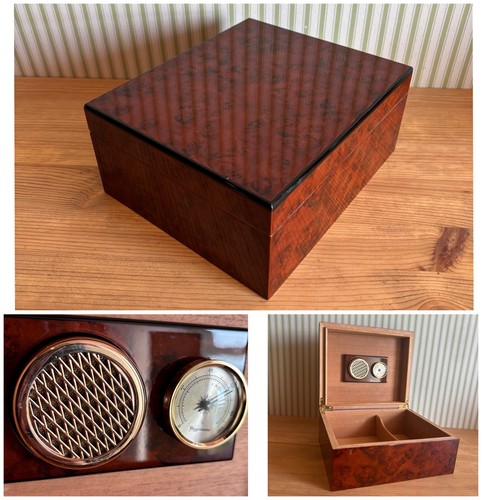 Vintage burr walnut cigar - walnut,