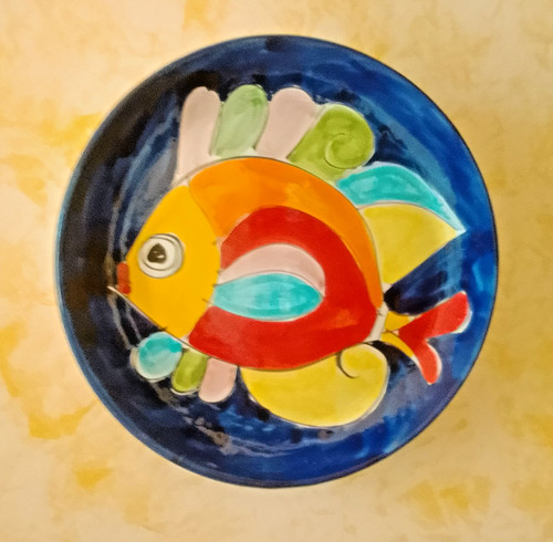 Piatto ceramica decorativo - ceramica,