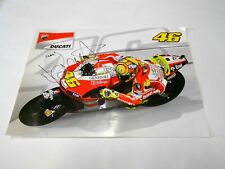 Valentino ROSSI poster Ducati con AUTOGRAFO di mano