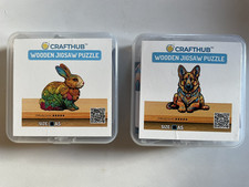 Set 2 puzzle in legno mozzo